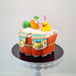 Gâteau de couches 1 étage unisexe