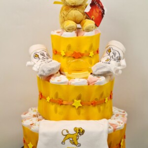 Gâteau de couches Simba le Roi lion