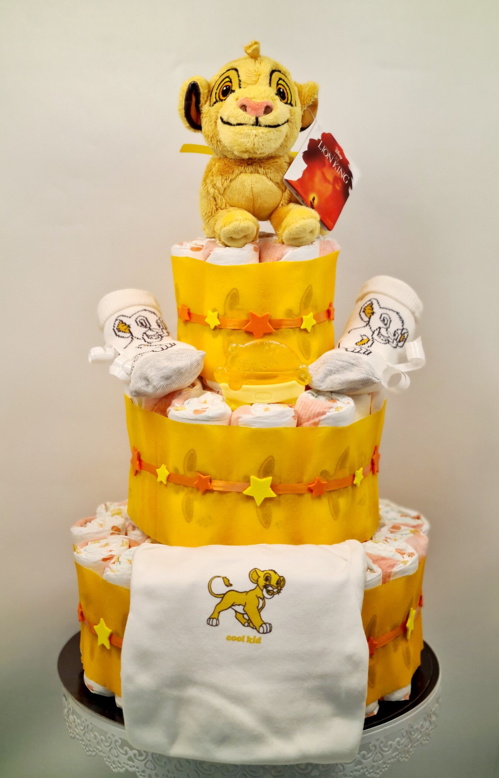 Gâteau de couches Simba le Roi lion