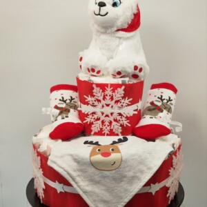 Gâteau de couches 2 étages Hiver